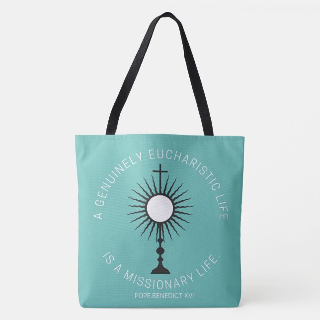 Cita de vida misionera Verde azulada bolsa de té (Anverso)