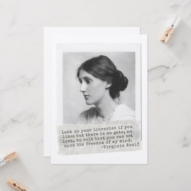 Cita de Virginia Woolf - íconos de la historia de  (Anverso/Reverso In Situ)