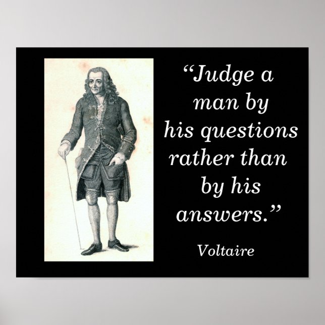 Cita de Voltaire - poster de arte (Frente)