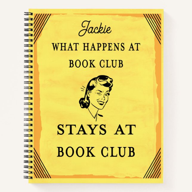 Cita del club de libros divertida personalizada (Anverso)