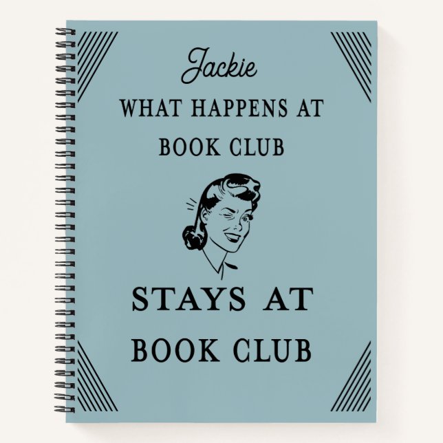 Cita del club de libros divertida personalizada (Anverso)