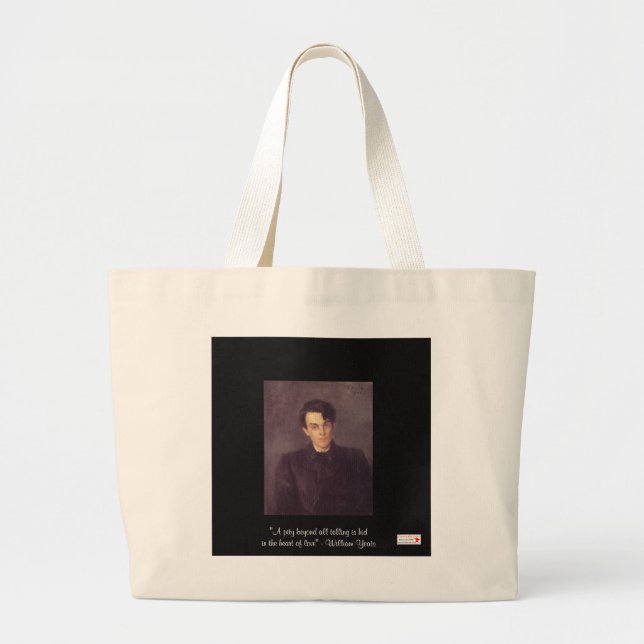 Cita Del "Corazón Del Amor" De Yeats En Bolsa Sost (Frente)