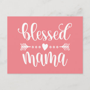 Cita del Día de la Madre Bendita Mama Tarjeta po