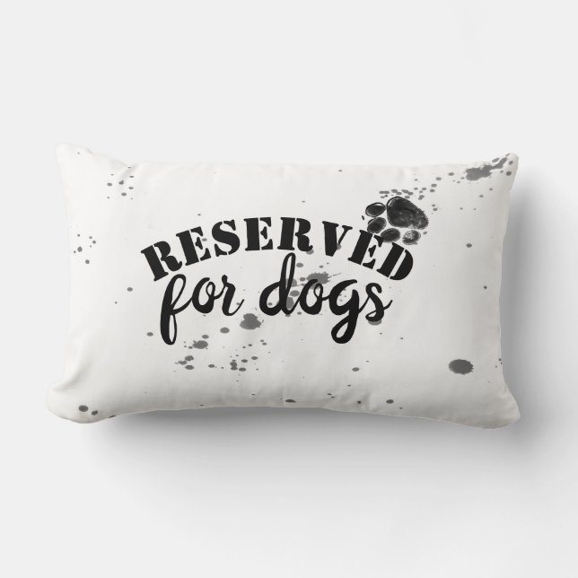 cita del humor del perro lanzar almohada en blanco (Anverso)