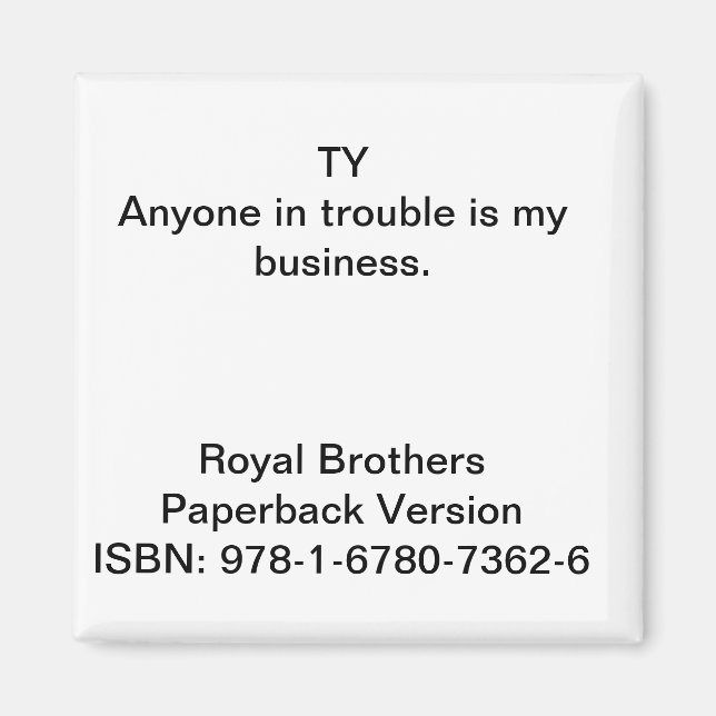 Cita del imán "Royal Brothers" (Frente)