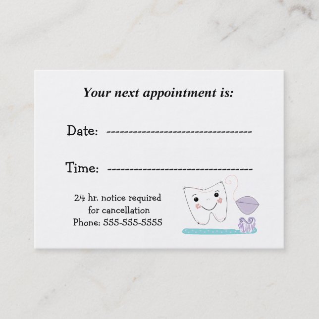 Cita Dental (Anverso)