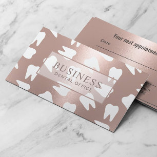 Cita dental de oro para Rosa de patrón dental de d
