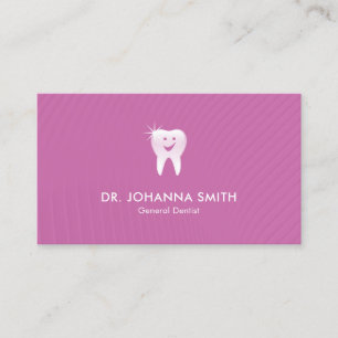 Cita dental dental sonriente para dentista rosado