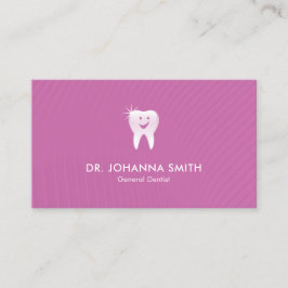 Cita dental dental sonriente para dentista rosado