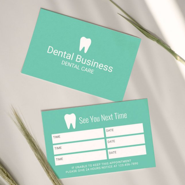 Cita dental dental verde turquesa para dentistas (Subido por el creador)