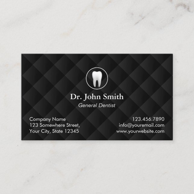 Cita dental: dentista negro curtido (Anverso)