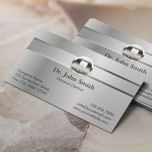 Cita dental Metalizado Silver profesional