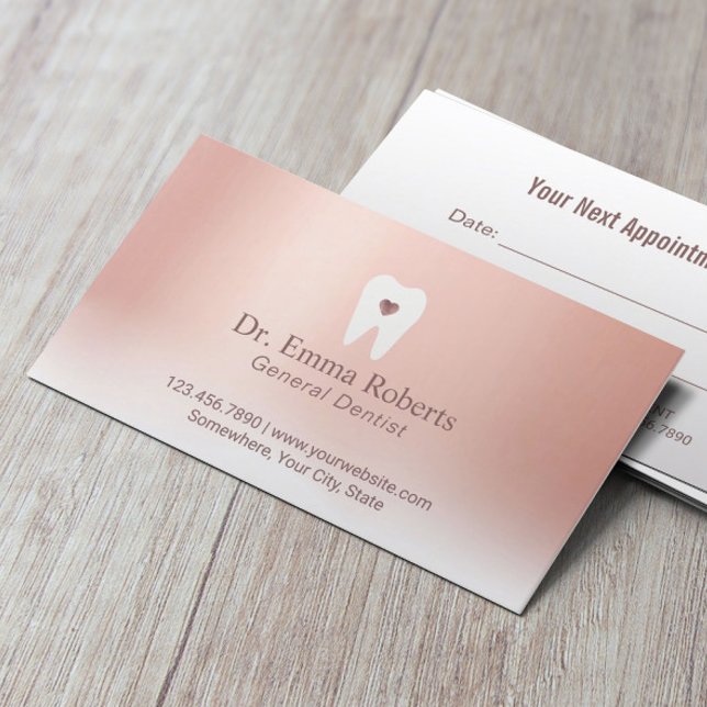 Cita dental Rosa del corazón dental Dentista del o (Subido por el creador)