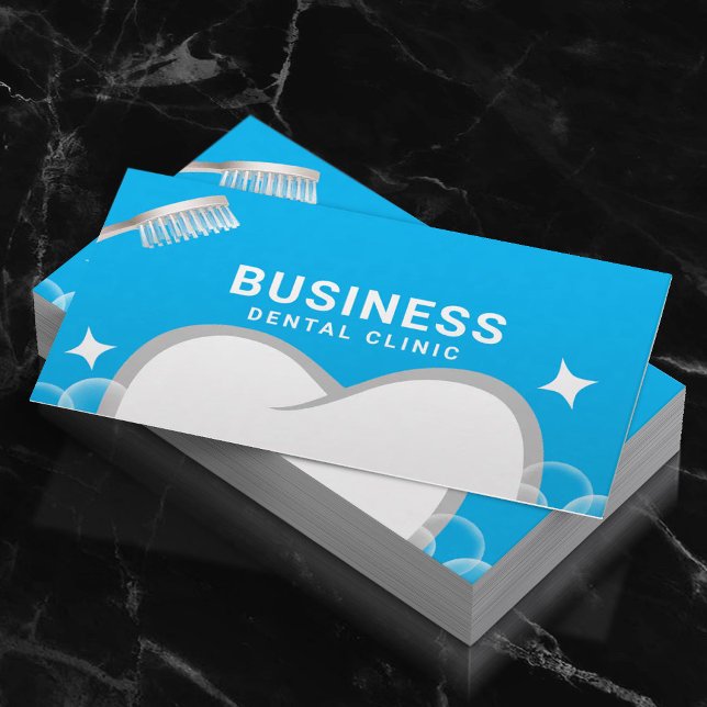 Cita dental y cepillo dental azul dental (Subido por el creador)