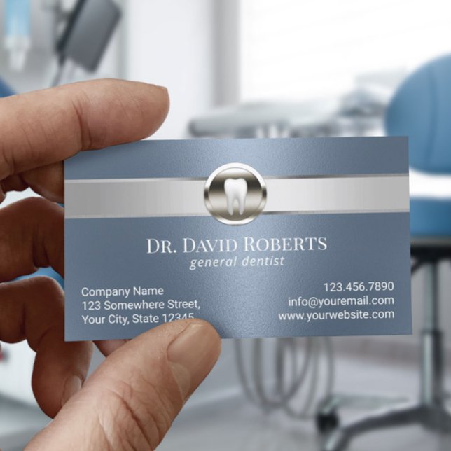 Cita Dentist Silver y Dusty Blue Dental (Subido por el creador)