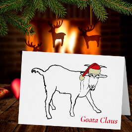 Cita divertida de Goat a Claus Drawing