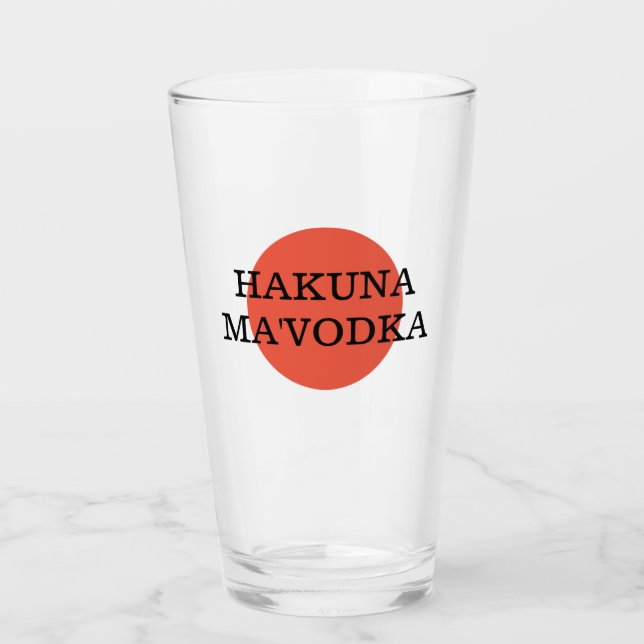 Cita divertida Hakuna Mamá parodia la bebida vodka (Anverso)