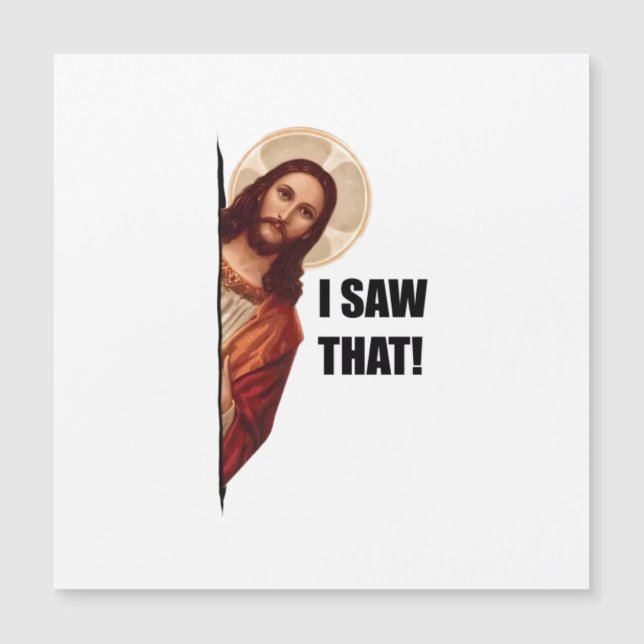 Cita Divertida Meme de Jesús, Vi Eso de Jesús (Anverso)