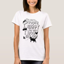 Cita divertida para camiseta de gato para amante d