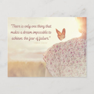 Cita el miedo de la tarjeta postal