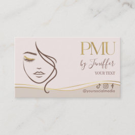 Cita elegante de PMU en beige y dorado