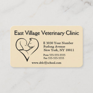 Cita en la Clínica Veterinaria Tarjeta de Presenta