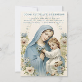 Cita espiritual floral de María Católica y Jesús