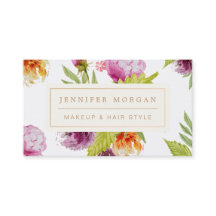 Cita Floral de acuarela del salón de belleza