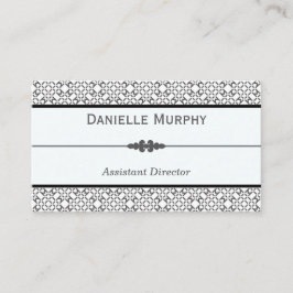 Cita geométrica gris y blanca elegante