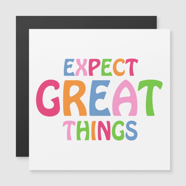 Cita inspiradora Colorful Cute Magnetic Card (Anverso/Reverso)