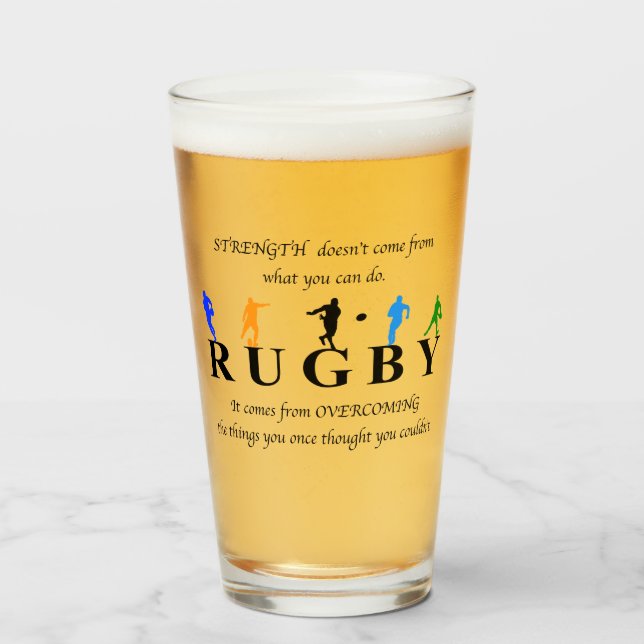 Cita Inspiradora de Rugby (Anverso (lleno))