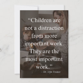 Cita Inspiradora del Dr. John Trainer, maternidad