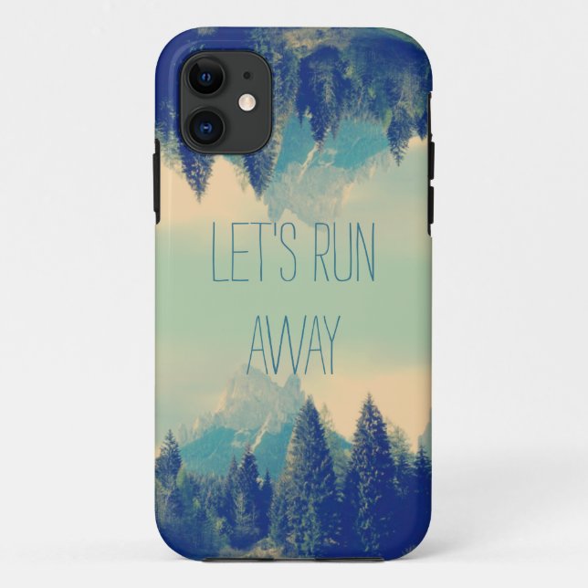 cita inspiradora funda de iPhone 5 Vamos a huir (Reverso)