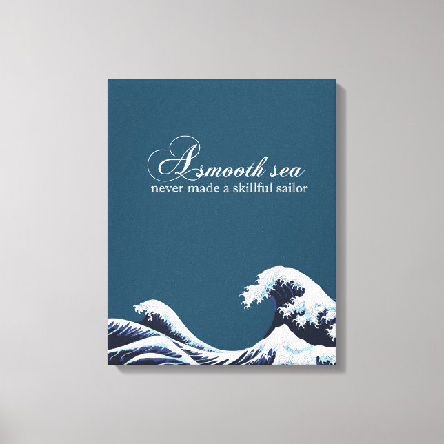 Cita inspiradora Muro Decoración Art Un Mar Suave (Anverso)