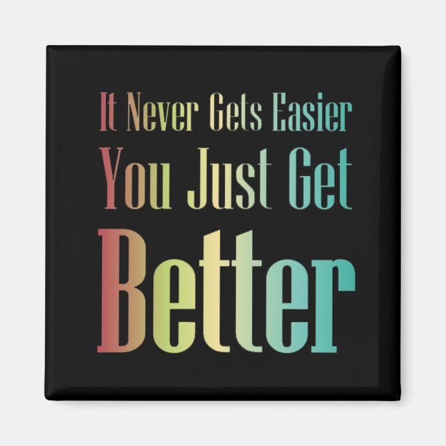 Cita inspiradora Que Recibes Mejor Imán (Frente)