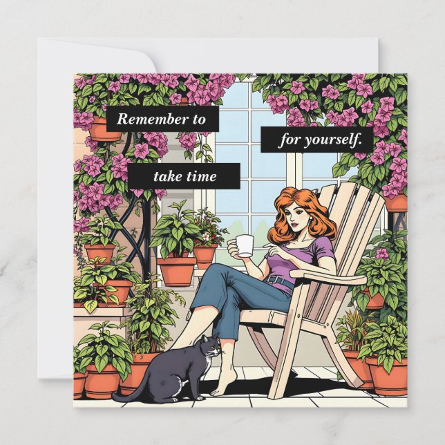 Cita inspiradora | Tómate tiempo para ti (Anverso)