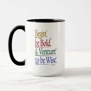 Cita mágica de Horace 15 oz. Taza en colores combi