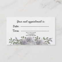 Cita Médica Floral Mauve Blanco