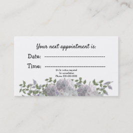 Cita Médica Floral Mauve Blanco