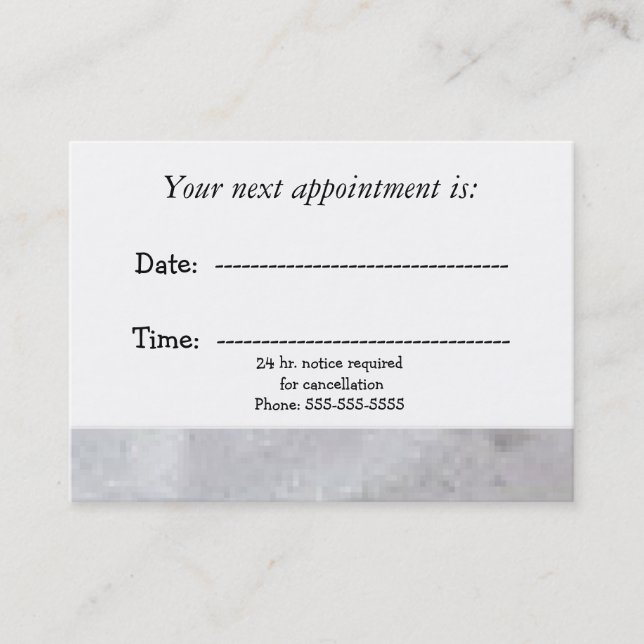 Cita Médica Rústica (Anverso)