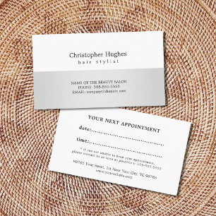 Cita moderna de estilo elegante de cabello blanco 