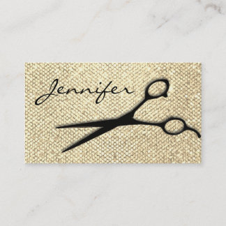 Cita moderna del Hairstylist del oro elegante
