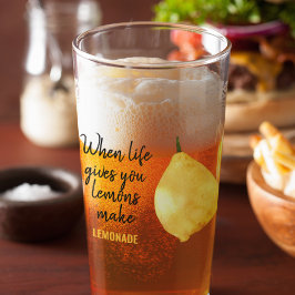 Cita moderna divertida de limón amarillo