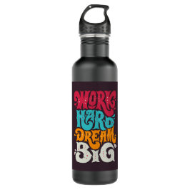 Cita motivacional Botella de agua de acero inoxida