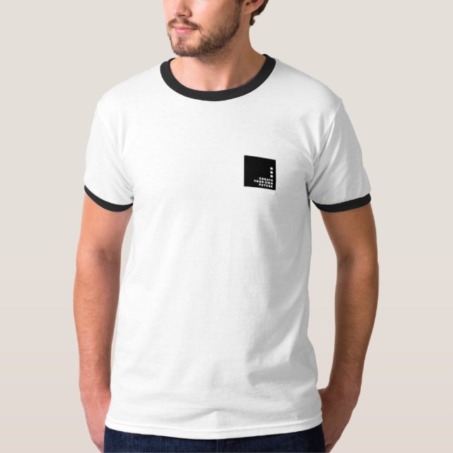 Cita motivacional camiseta gráfica masculina (Anverso)