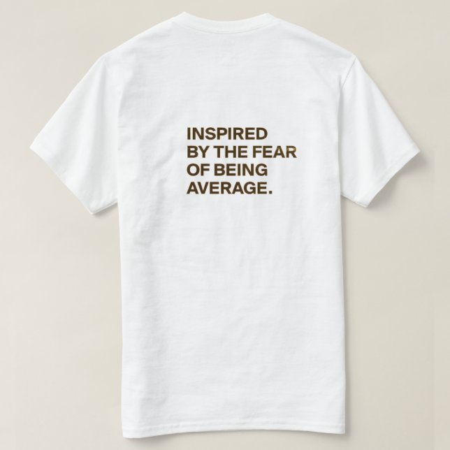 Cita motivacional Camiseta - "Hustle in Silence, L (Reverso del diseño)