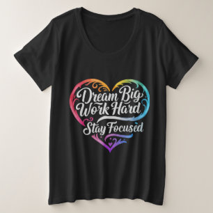 Cita motivacional Cita Camiseta de tamaño más para