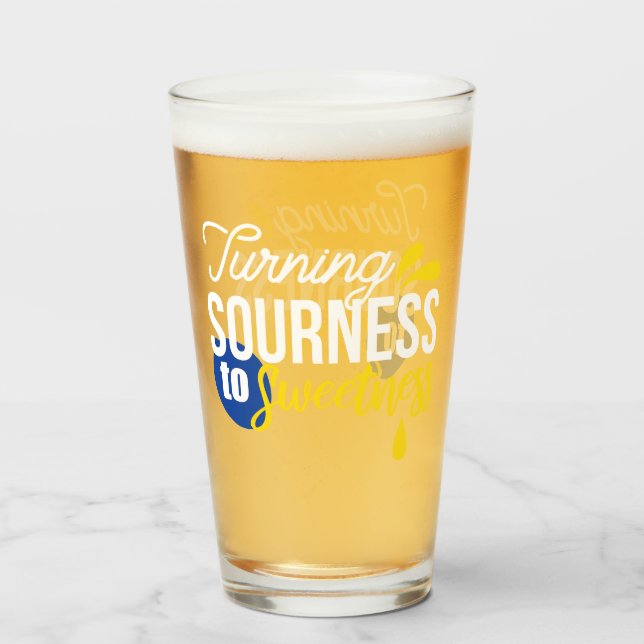 Cita motivacional de limón de amargo a dulce (Anverso (lleno))