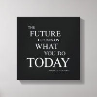 Cita motivacional para el futuro del lienzo artíst