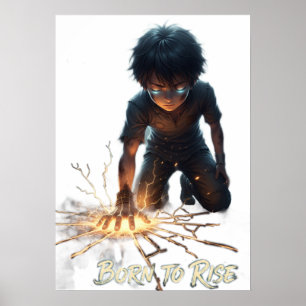 Cita motivacional PÓSTER NACIDO PARA ELEVARSE para